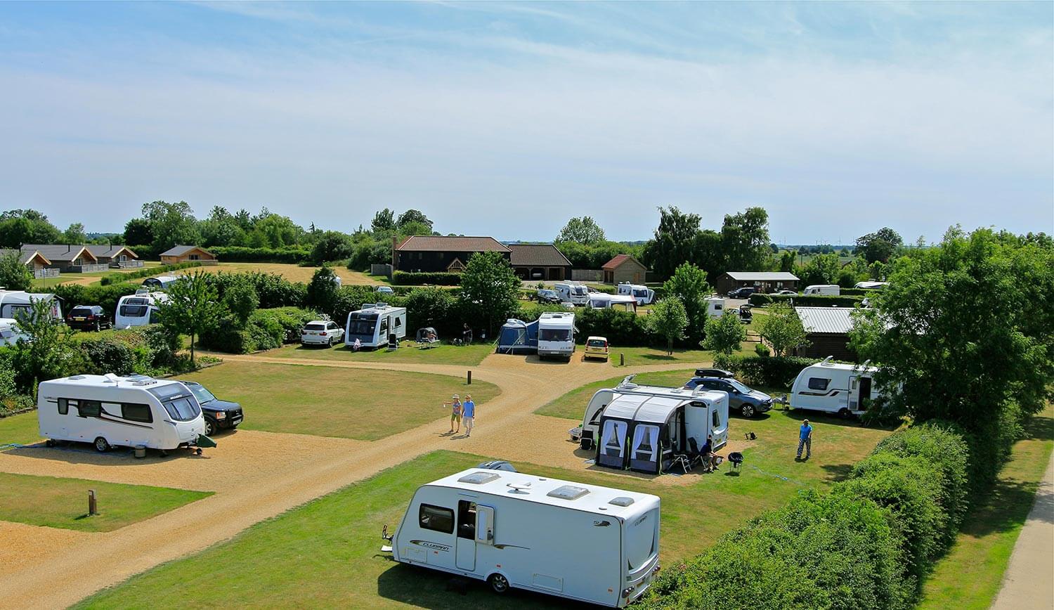 Fields End Water Caravan Park in Cambridgeshire