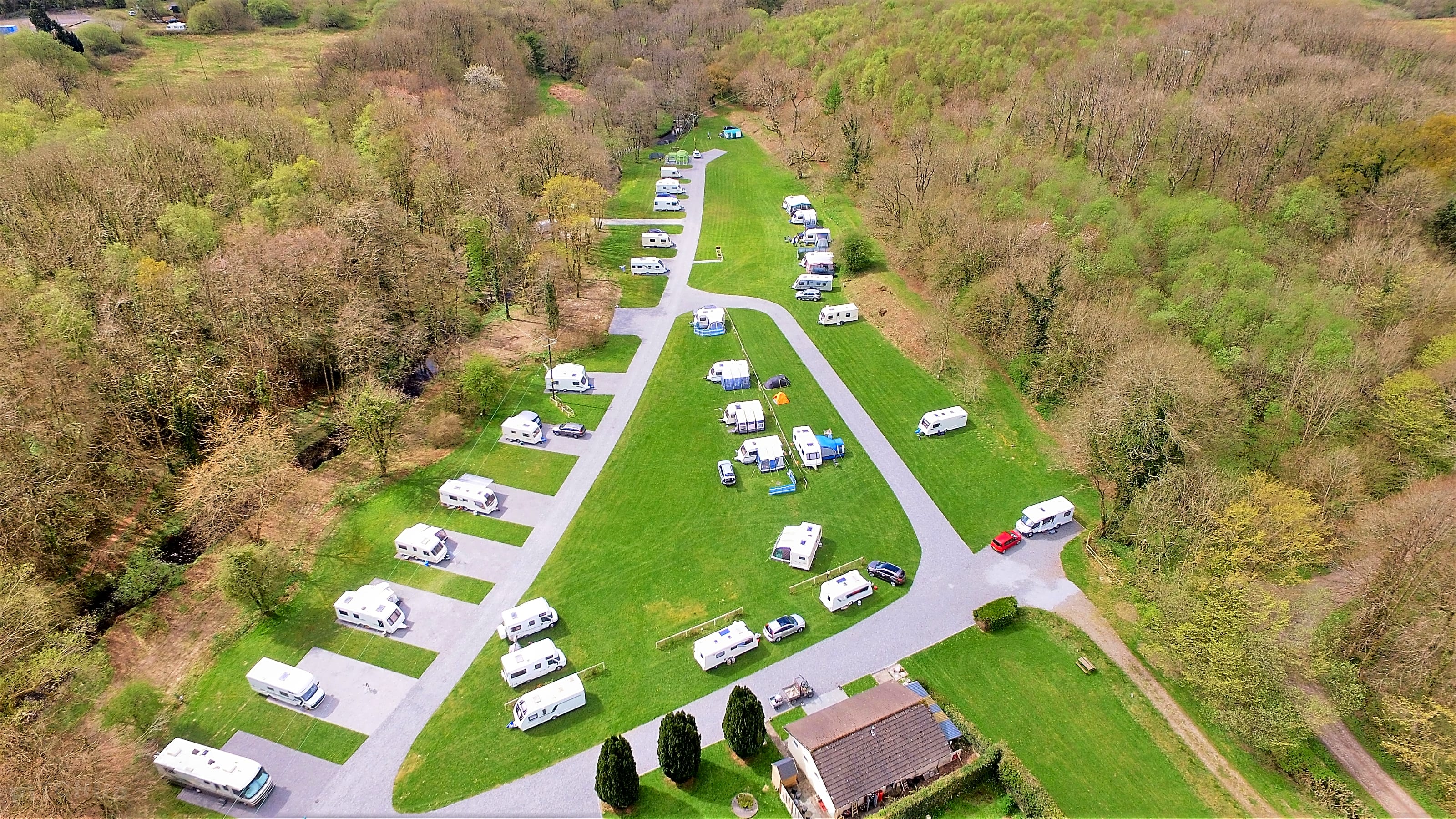 Abermarlais Caravan and Camping Park in Carmarthenshire, Wales