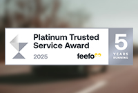 Feefo platinum award badge