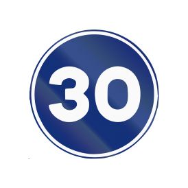 Spanish Minimum Speed Road Sign