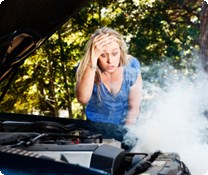 Engine smoking breakdown